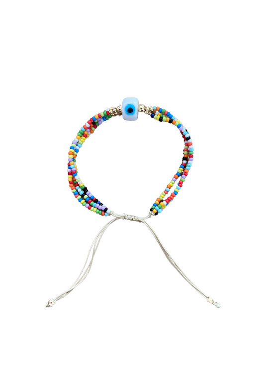 EVIL EYE BEADED BRACELET