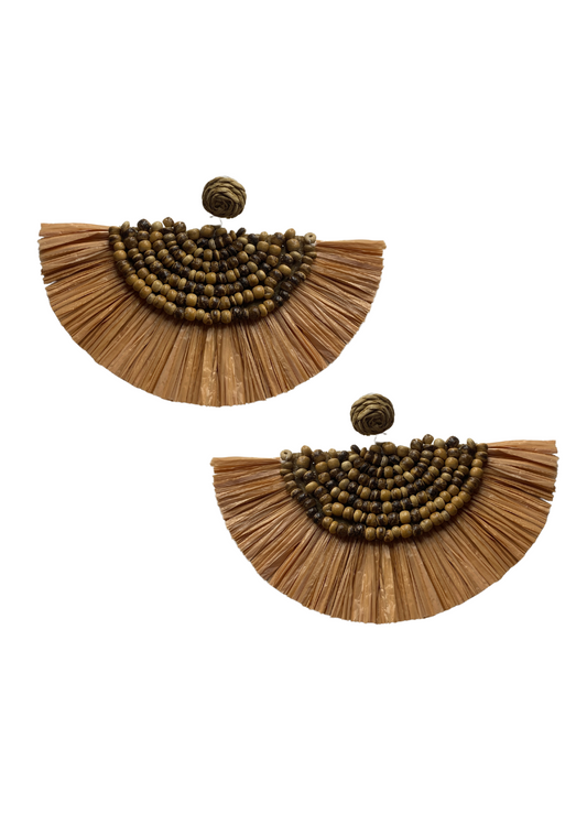 BROWN BOHEMIAN EARRINGS